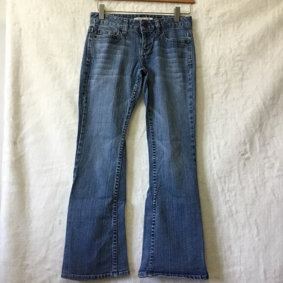 Aeropostale Blue Hailey Skinny Flare Jeans - Picture 2 of 16